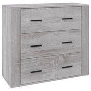 Buffet credenza cassettiera armadio mobile contenitore organizer cucina soggiorno Sonoma 80 x 33 x 70 cm legno ingegnerizzato grigio 02_0036534