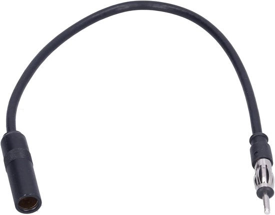 Cavo di estensione antenne - Antenna FM per radio auto - Accessorio per autoradio - Universale - Auto - Nero.