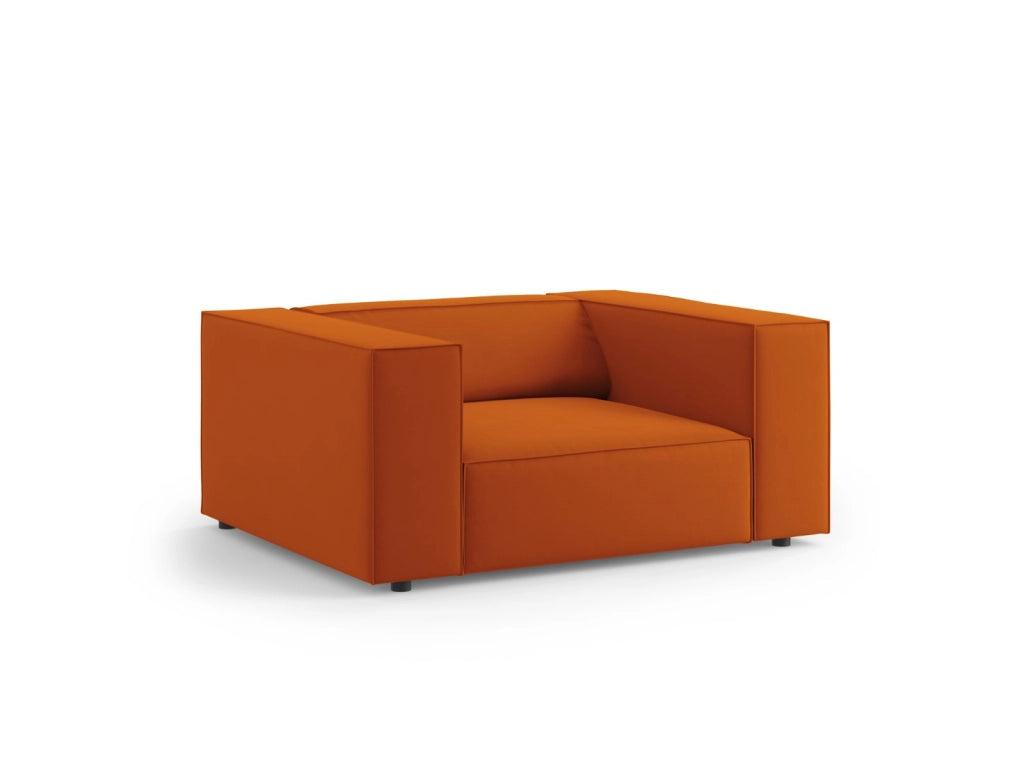 Cosmopolitan Design - Poltrona "Arendal" in velluto terracotta 