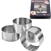 Set da dessert in acciaio inossidabile - 4 pezzi - 8 x 8 x 4 cm