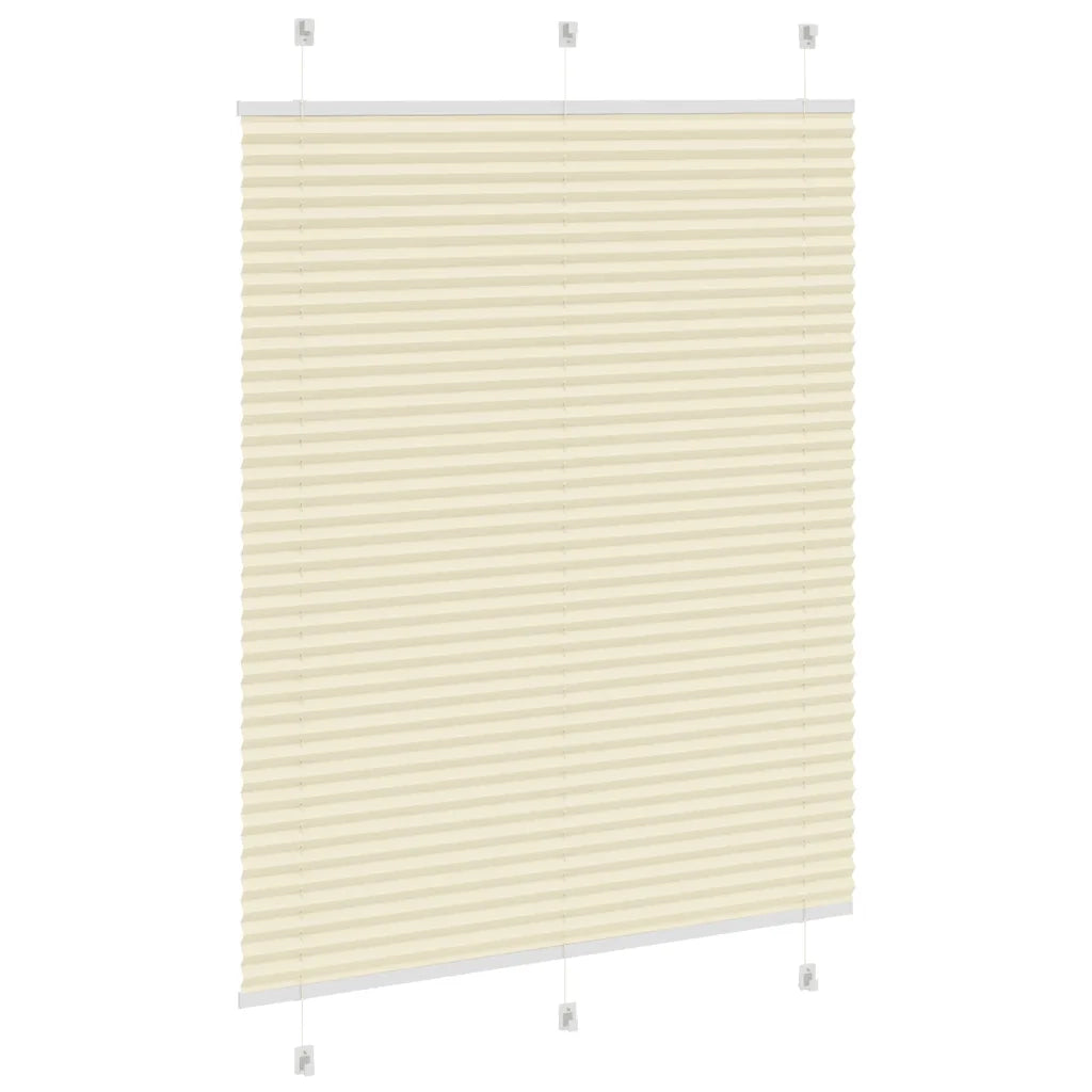 Tenda Plissettata Crema 110x100 cm Larghezza Tessuto 109,4 cm 4015281