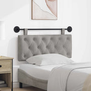 Testiera sospesa Con luce LED Grigio Chiaro Velluto 42032080