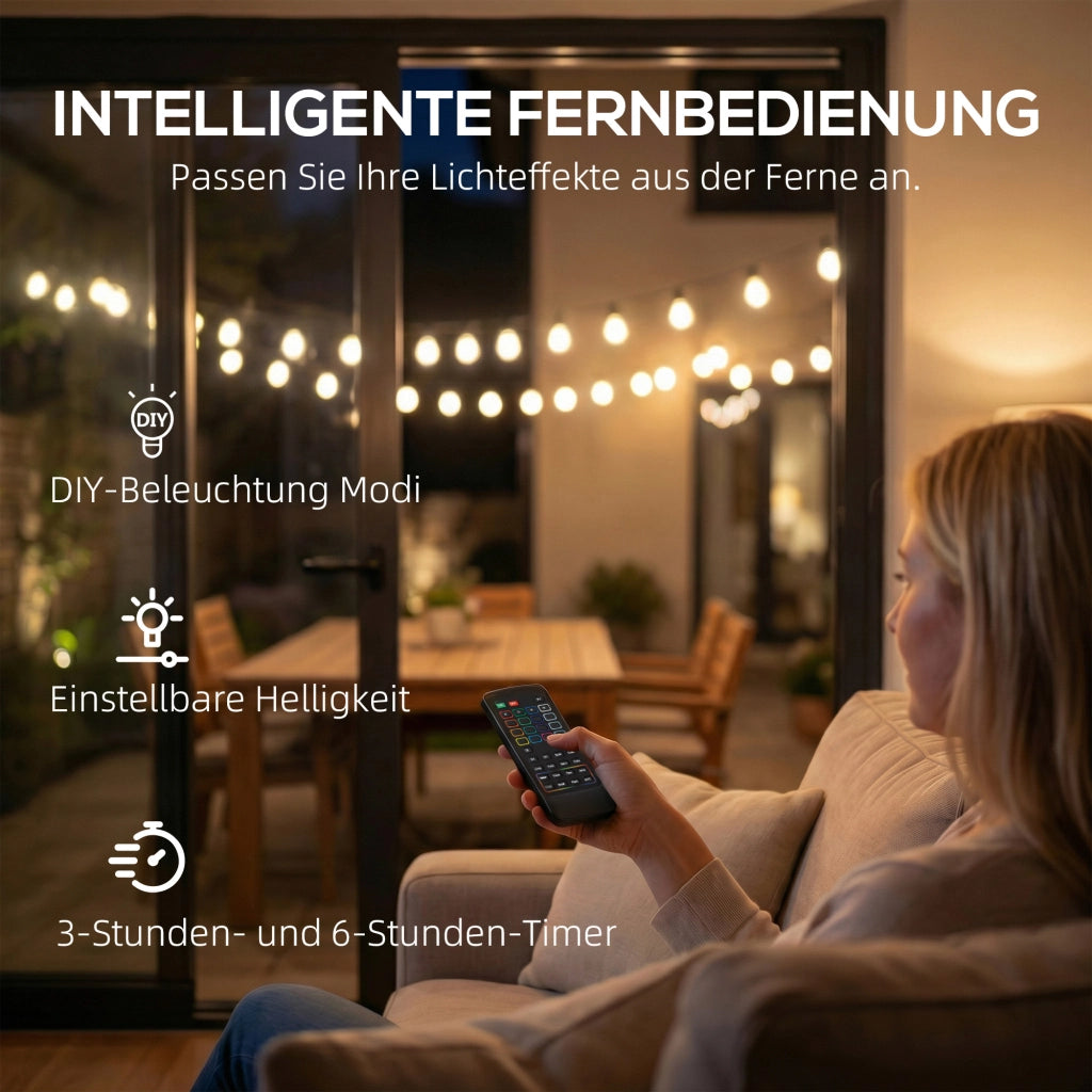 Luci a tendina RGBW IP44 ¨C Zephmum ¨C Grigio