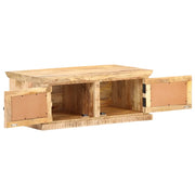 Tavolino da salotto | Tavolino da caff¨¨ | Tavolino da Soggiorno 90x50x35 cm Legno Massello di Mango e Canna