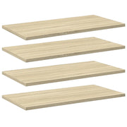 Ripiani Libreria 4 pz Rovere Sonoma 60x30x1,5 cm in Truciolato cod mxl 55909