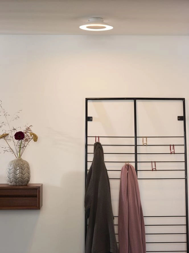 Plafoniera Lucide Foskal LED 6W 2700K bianca 22cm metallo