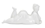 Statua raffiguarnte donna 32x12,5x16cm DONNINA YOGA RELAX