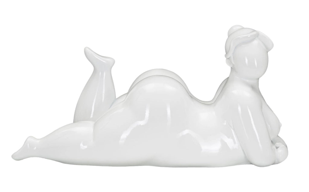 Statua raffiguarnte donna 32x12,5x16cm DONNINA YOGA RELAX