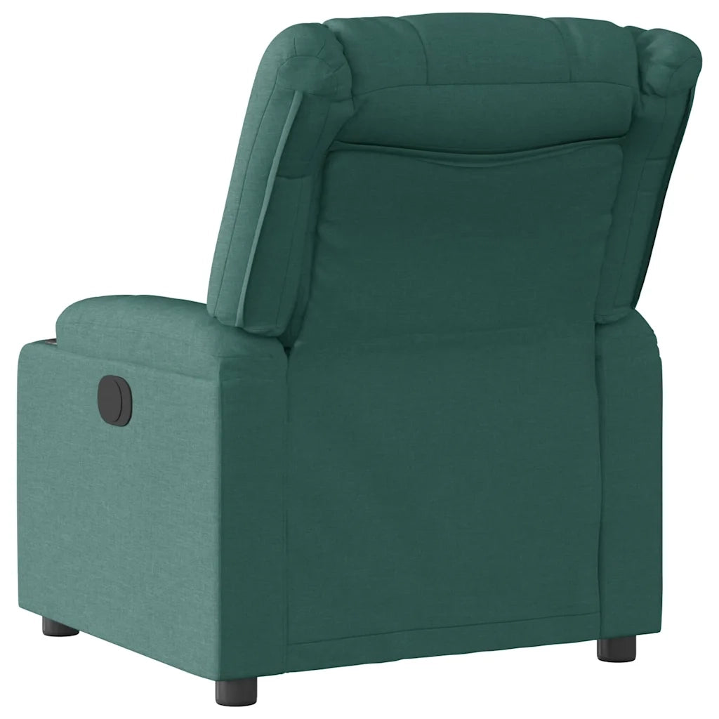 Divano Sedia-Poltrona Reclinabile in Tessuto Verde Scuro 174495