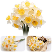 Fiori di Narciso Artificiali - 6 Pezzi - Finte Fiori - Tessuto/Kunststoffo - Decorazione per Casa/Giardino - Disegno Realistico - Perfetto per il Fai da Te - Finte Fiori