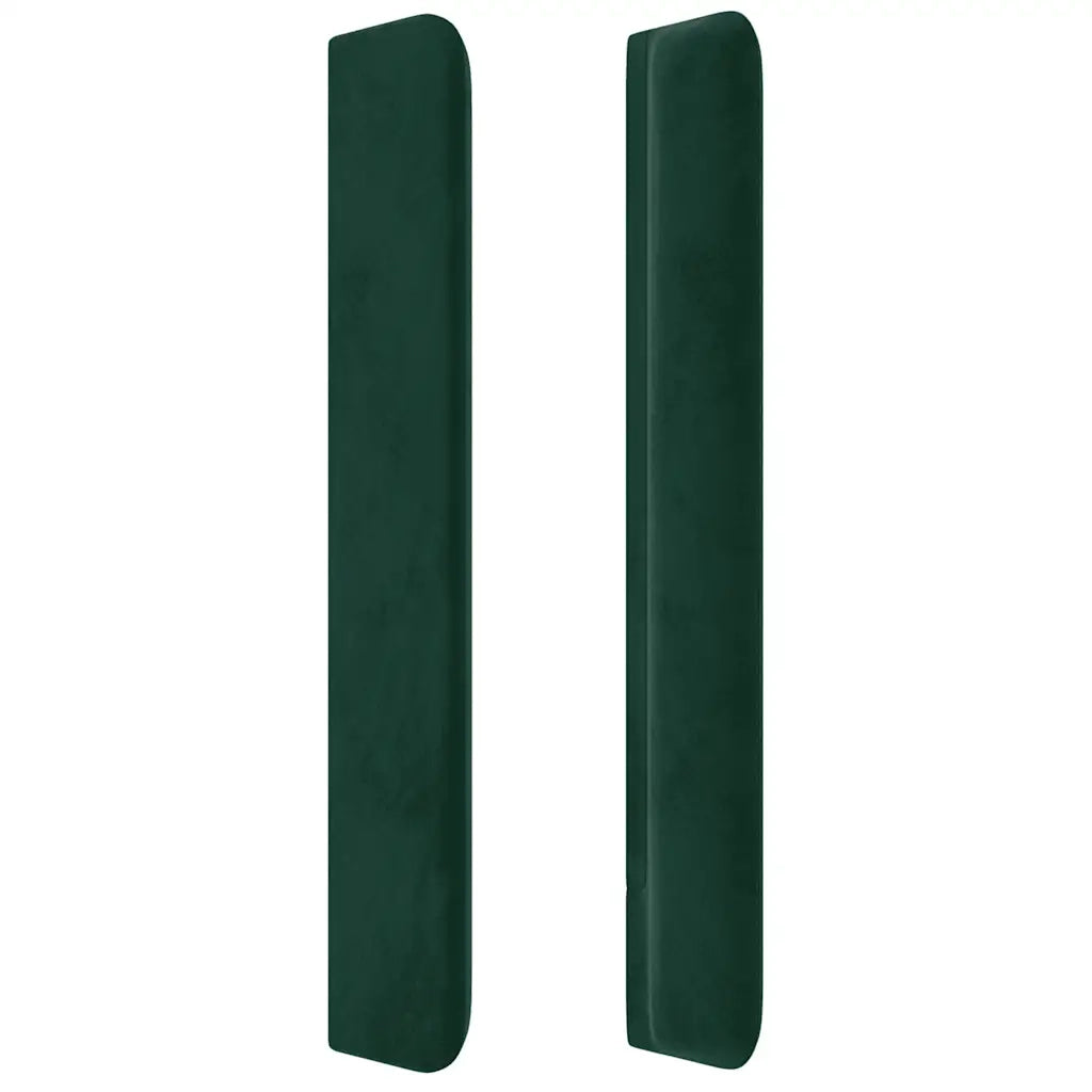 Testiera ad Orecchio Verde Scuro 203x16x118/128 cm in Velluto