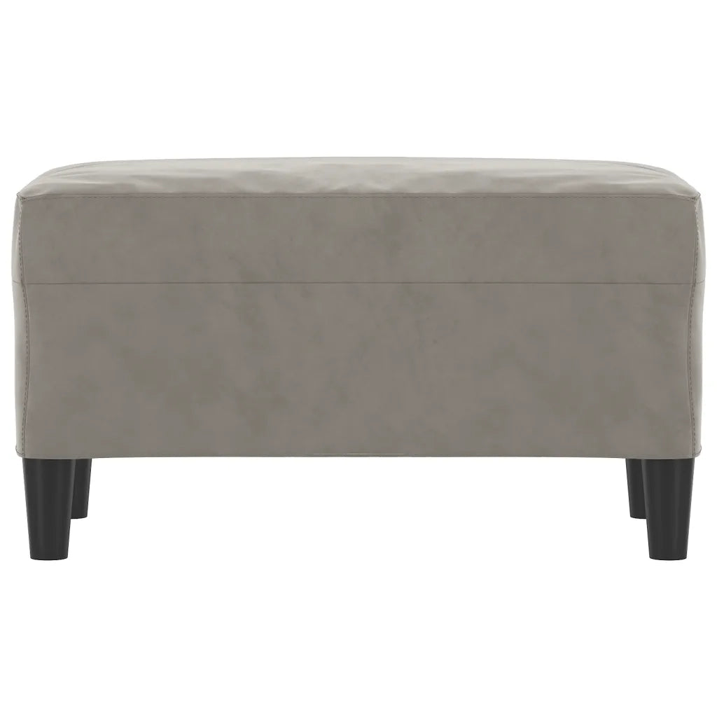 Panca Grigio Chiaro 70x35x41 cm in Velluto CFW5360367
