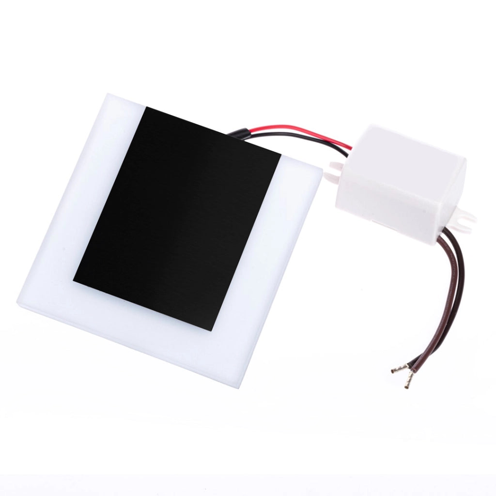 Lampada scala LED quadrata nero/bianco 0,6W Capri Eko-Light