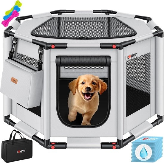 Recinzione per interni ed esterni - 72 x 72 cm, gabbia per cani con progettazione solida per piccoli cani e gatti