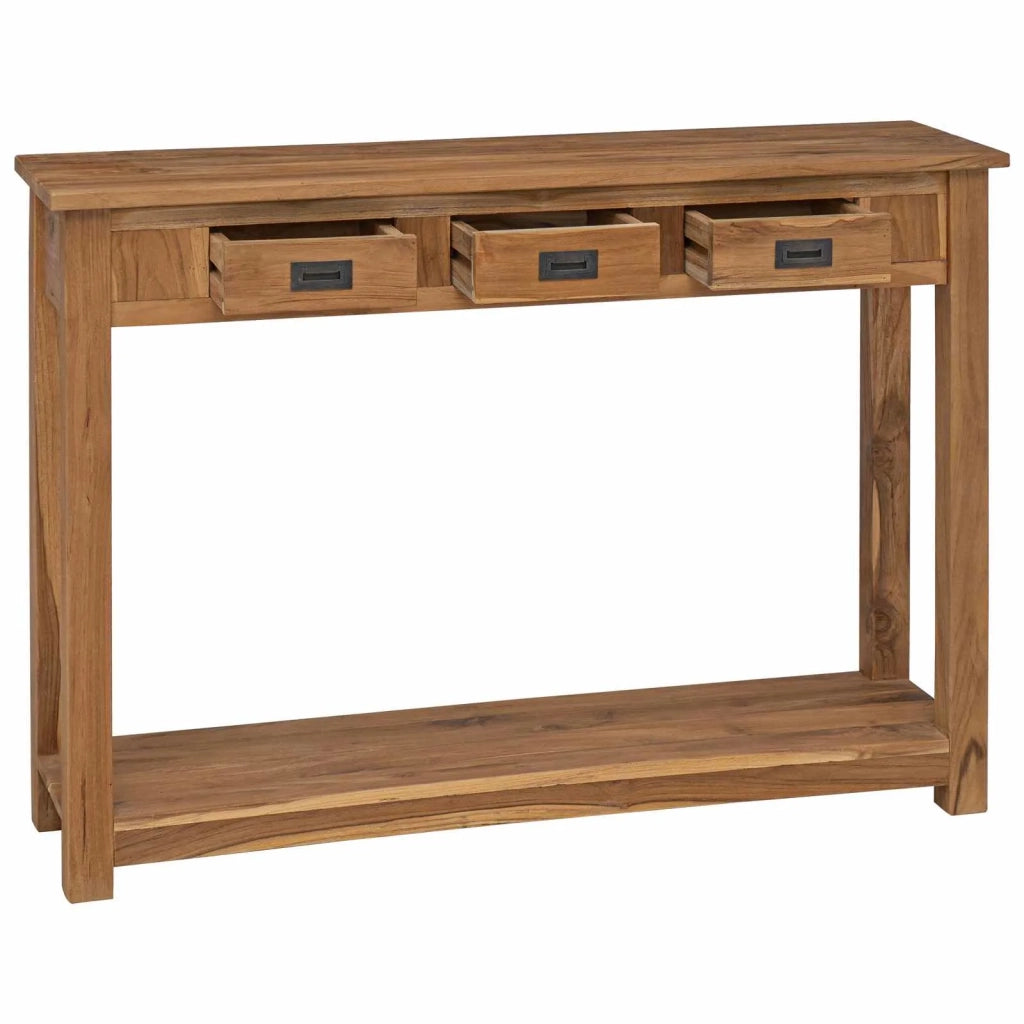 Tavolo consolle Naturale 110 x 30 x 80 cm Legno di teak solido 42024246