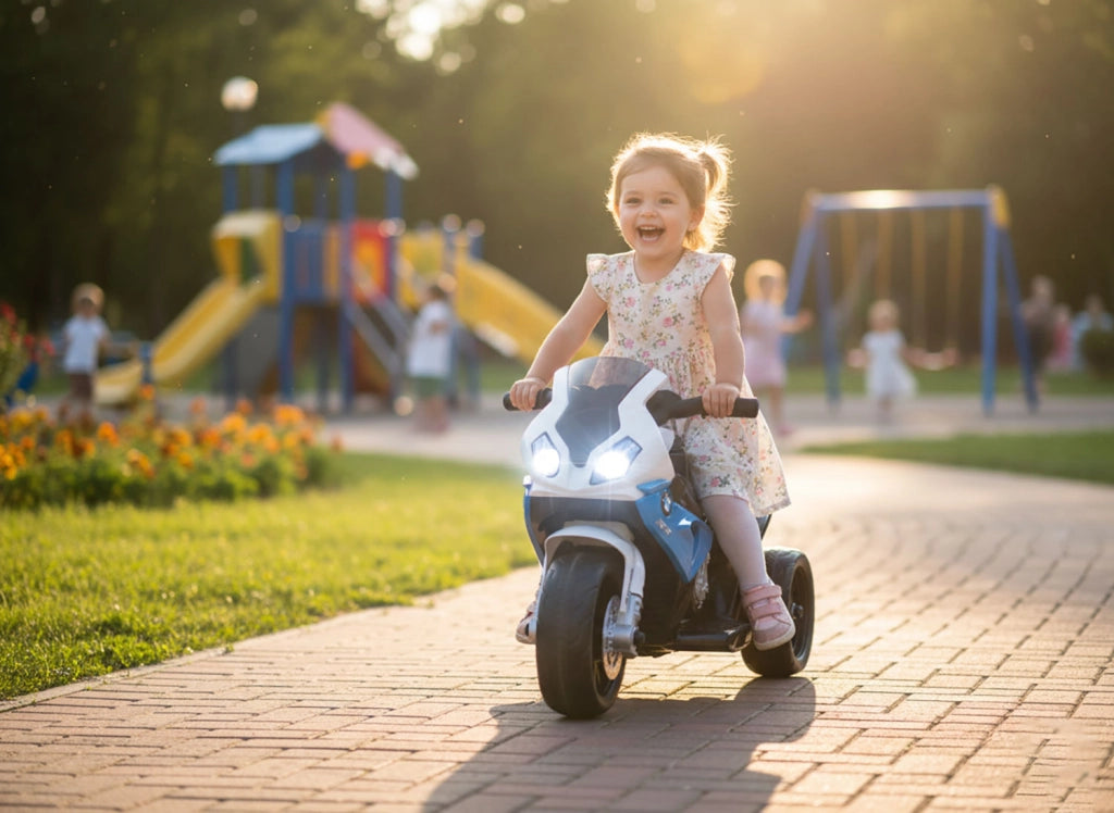 Moto Elettrica per Bambini Licenza Ufficiale BMW S1000RR Blu