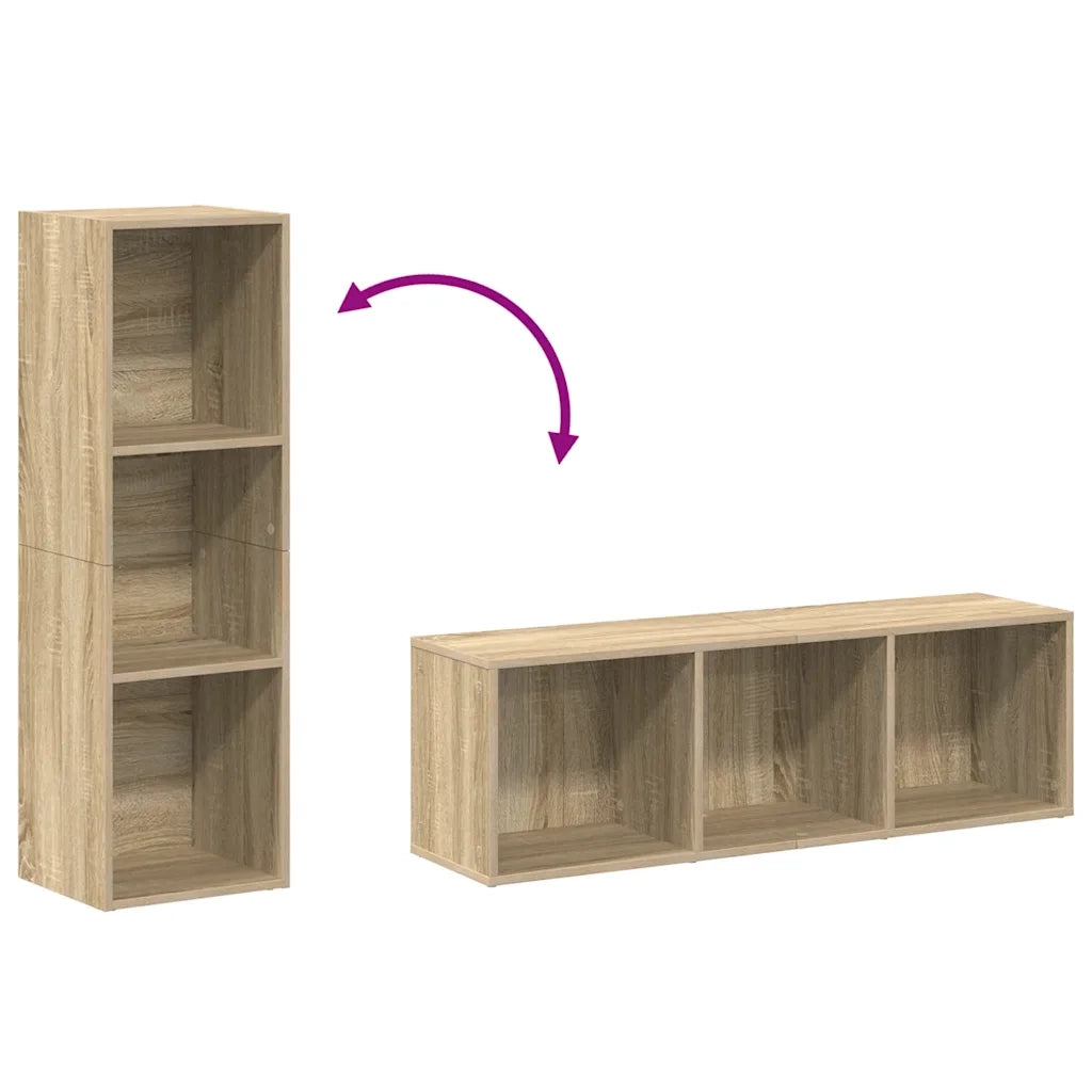 Libreria/Mobile TV Rovere Sonoma 36x30x114 cm Legno Multistrato 800138