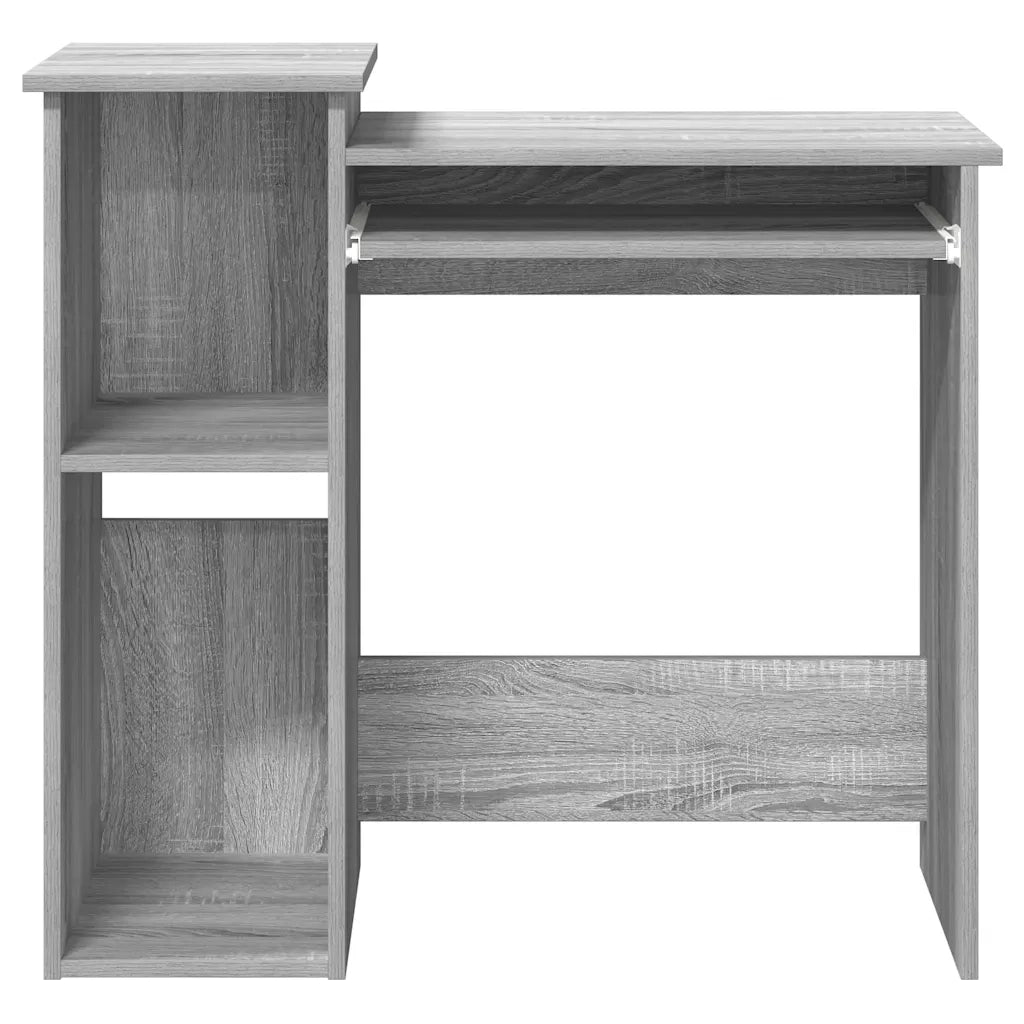 Scrivania Mensole Grigio Sonoma 84x40x78 cm Legno Multistrato 860450