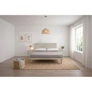 Letto imbottito Letto Matrimoniale alla Francese 140x200 cm Vertical - Con rete,Microfibra,Sabbia