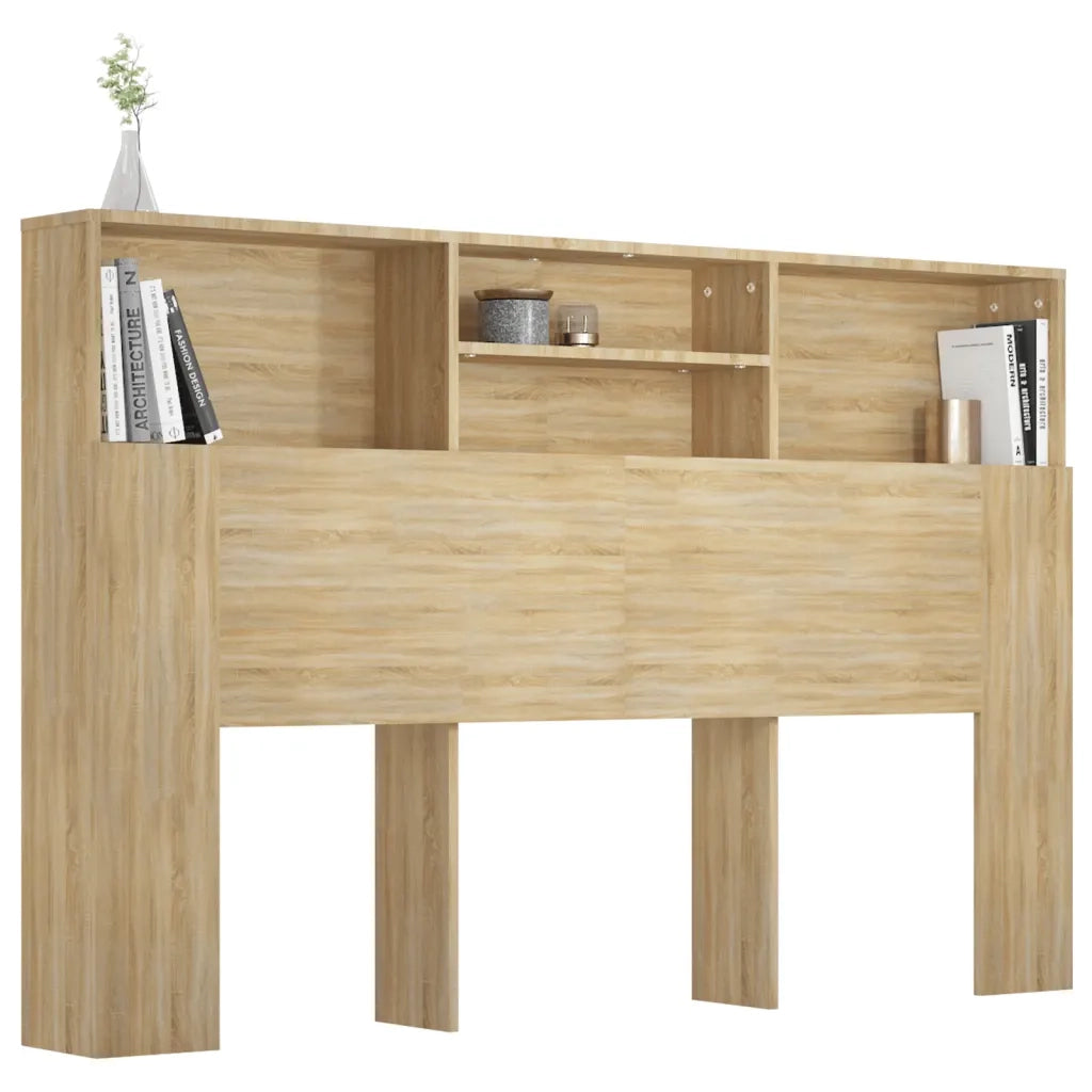 Testiera con Contenitore Rovere Sonoma 160x19x103,5 cm cod mxl 50096