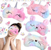 Set di occhiali da notte per bambini e ragazze - occhiali da notte unicorni divertenti - per dormire - viaggi di pausa pranzo - occhiali da notte di festa per la camicia da notte