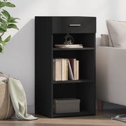 Credenza-Buffet-Armadio da cucina Nera 45x42,5x93 cm in Legno Multistrato