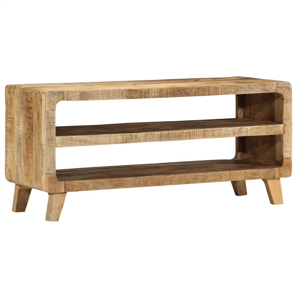 Mobile Porta TV 105x46x32 cm in Massello di Mango Grezzo 4104523