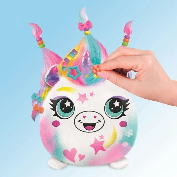 Canal Toys - Peluche Airbrush - Peluche Squishy Hair'iffic da modellare e decorare con spray elettronico, pennarelli, -AIR 040- casuale