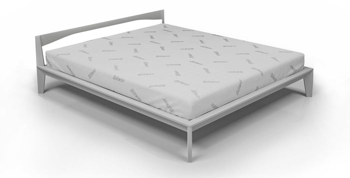 Coprimaterasso Singolo in Poliestere Silver Bianco