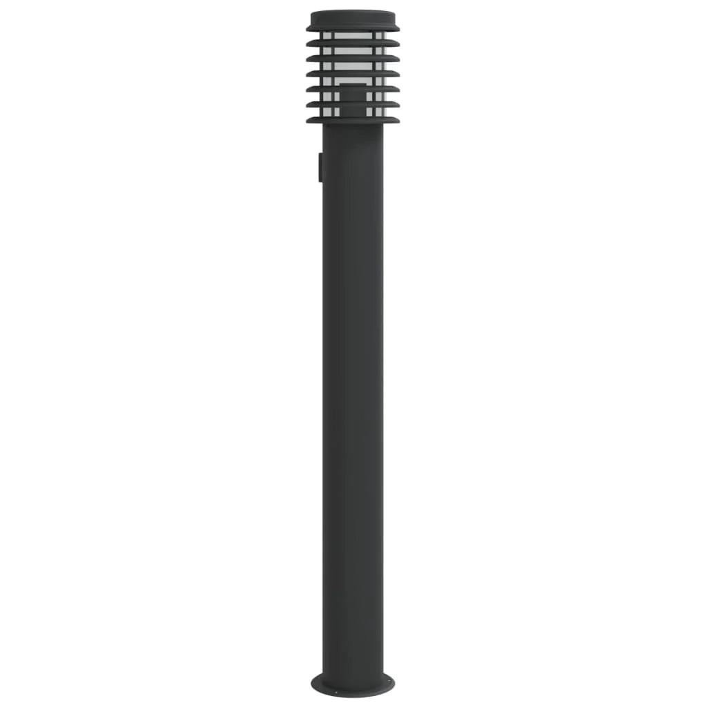 Lampada da terra per esterni con cavo di alimentazione da 110 cm acciaio inox nero 02_0042527