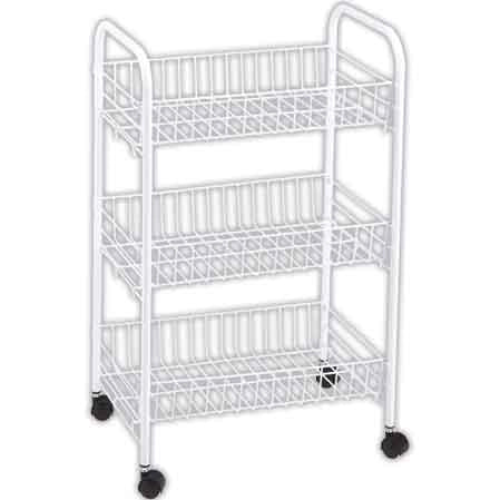 CARRELLO MULTIUSO BIANCO cm 40x26x62h