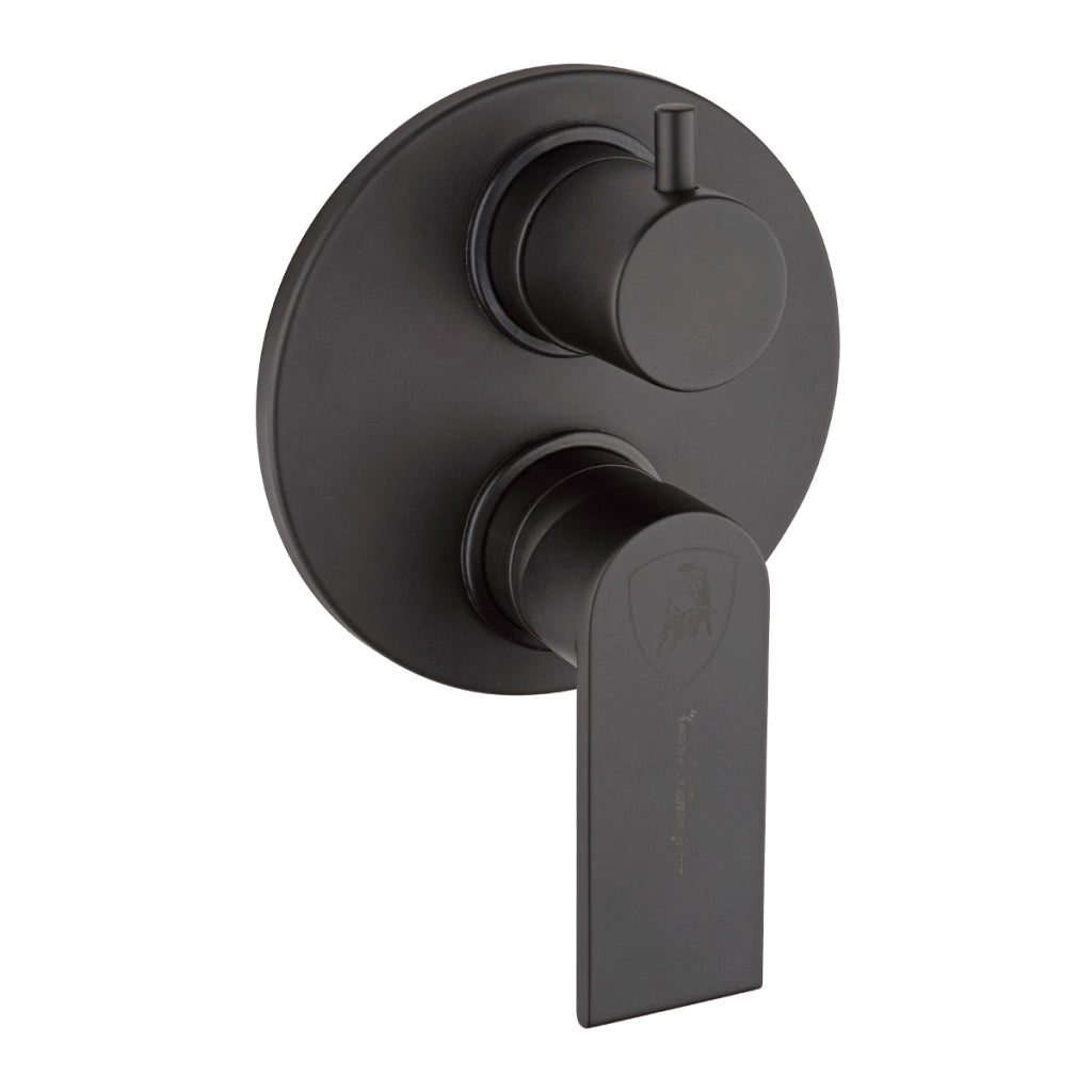 MONOCOMANDO INCASSO DOCCIA CON DEVIATORE LAGUNA- Nero Opa Leva Nera+Leva Aranci- LAMBO- pezzi 1