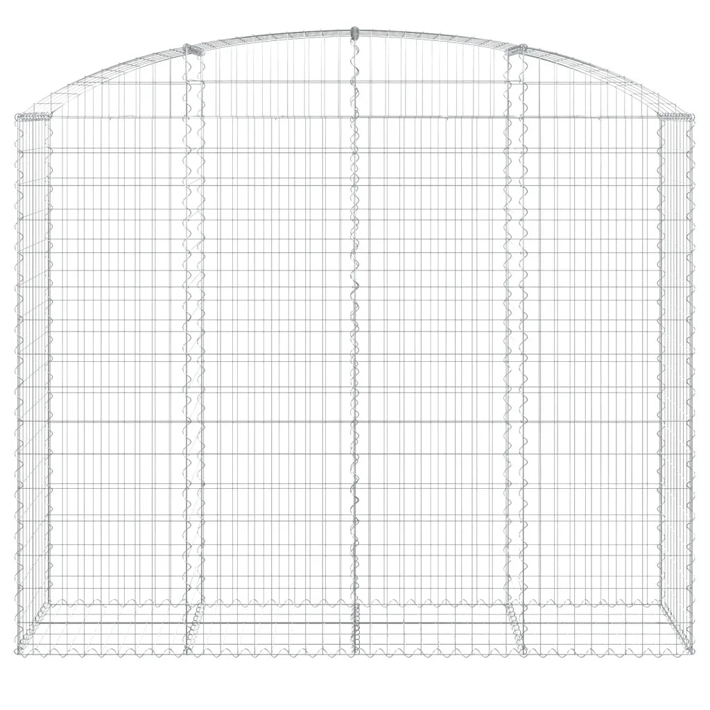 Cesto Gabbione ad Arco 200x50x160/180 cm Ferro Zincato 153478