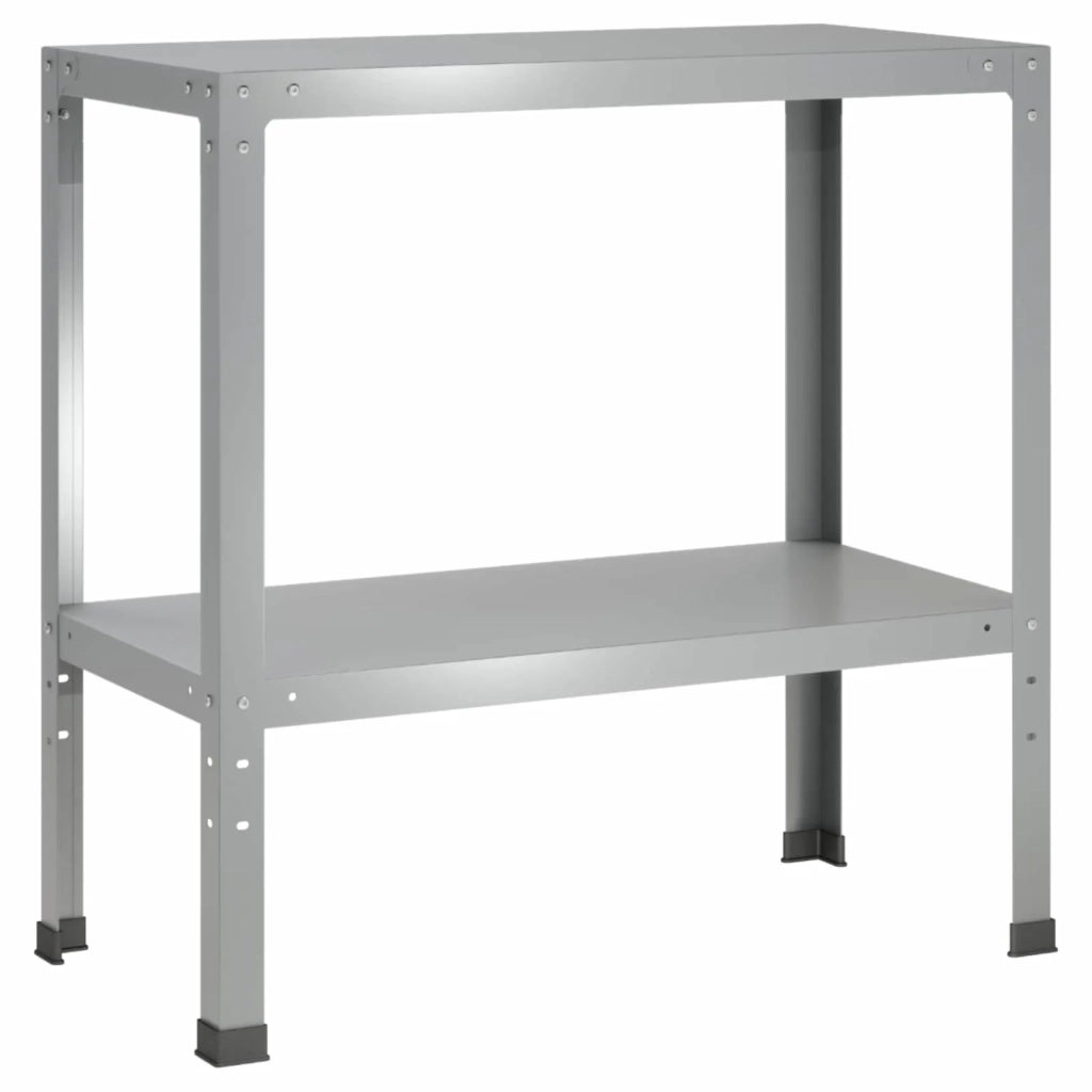Tavolo da rinvaso 60 x 40 x 80 cm Acciaio zincato Argento 8014874