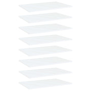 Ripiani per Libreria 8 pz Bianchi 60x40x1,5 cm in Truciolato cod mxl 67425