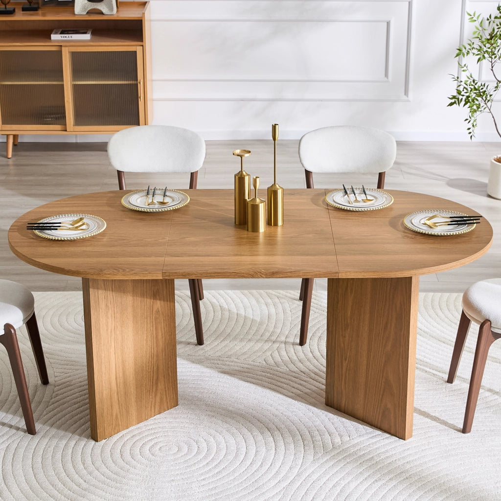 Tavolo da Pranzo Ovale ¨C MINIMAL ¨C Legno, Moderno, 180 cm, 6 Persone