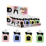Trade Shop - Set 24pz Profumo Donna 30ml Tappo A Forma Di Papillon Pastel In 4 Diverse Fragranze 032732 -
