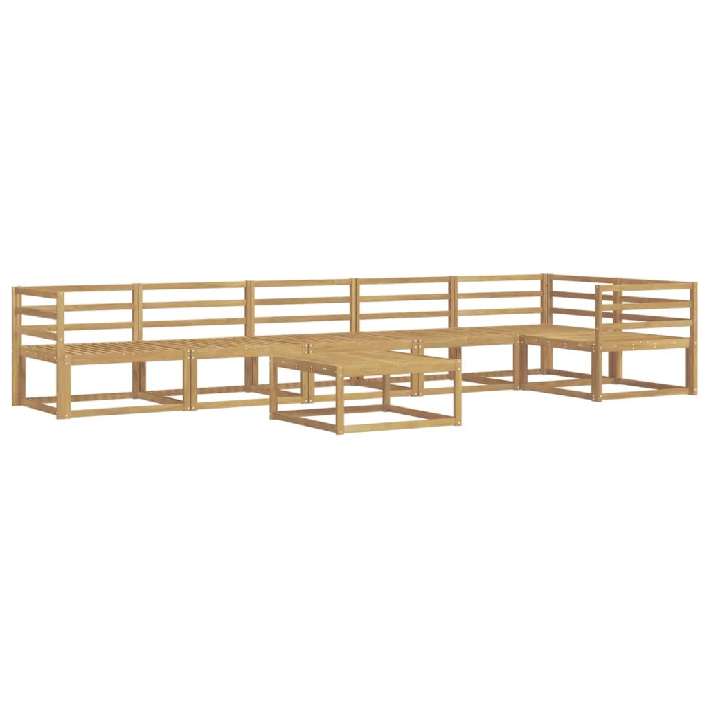 Set di divani da esterno 7 pcs Bianco 79 x 79 x 37 cm 3386533