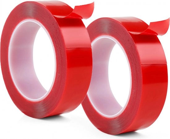 Due pezzi - Adesivo per montaggio extra resistente a doppia faccia - 20mm*3M - Translucido - Nastro nano - Adesivo per montaggio - Impermeabile e resistente a temperature elevate