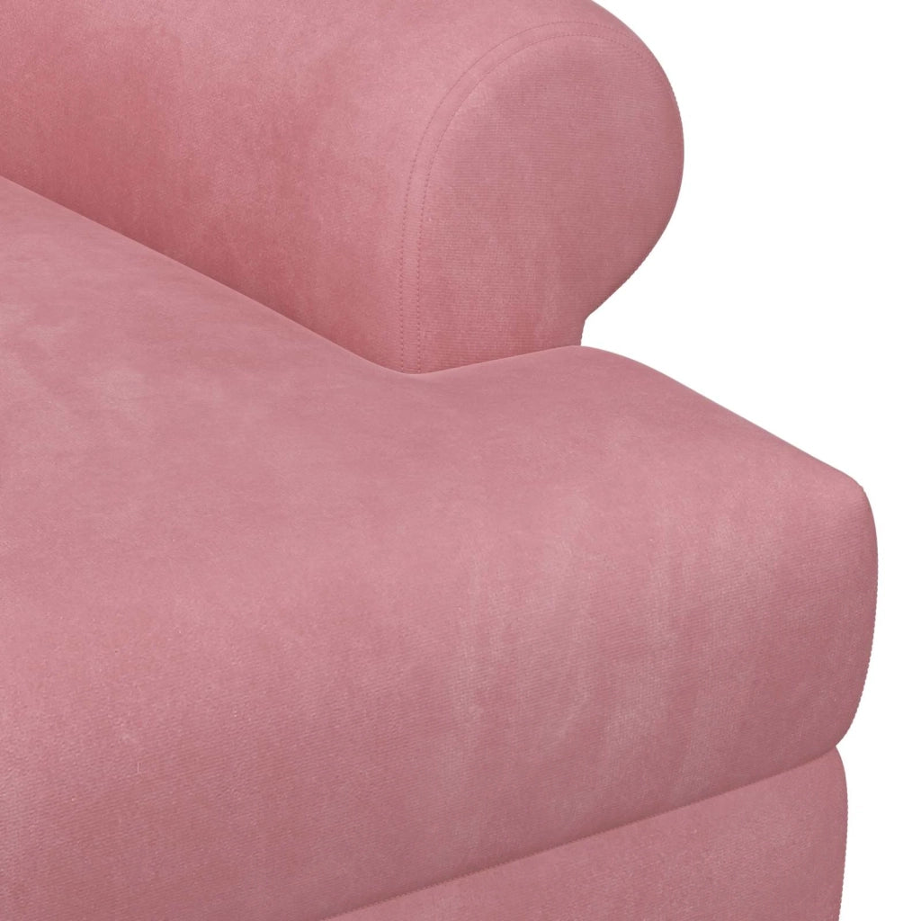 Loveseat con bottoni imbottiti Rosa 120 x 66 x 78 cm 42041832
