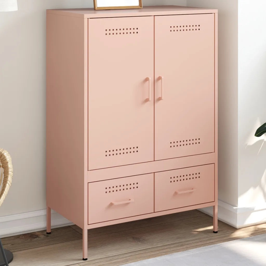 Credenza Rosa 68x39x101,5 cm in Acciaio 843109