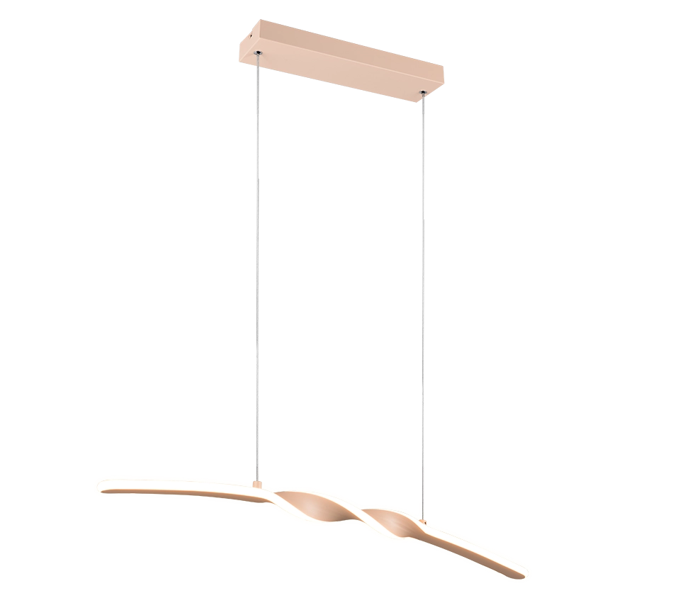 Lampada a sospensione LED, metallo, sabbia, L 80 cm, Ginko