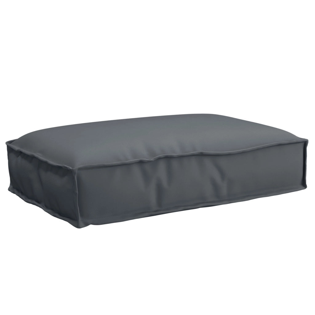 Cuscino per pallet per seduta antracite 60x40x8 cm in tessuto Oxford