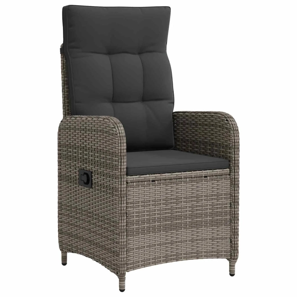 Set Lounge da Giardino 3 pz Grigio e Grigio Scuro 3422363