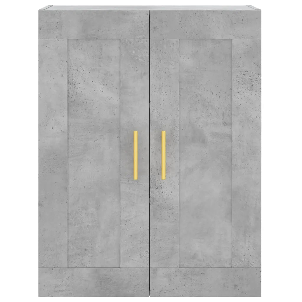 Credenza Grigio Cemento 69,5x34x180 cm in Legno Multistrato 3199933