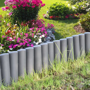 Bordure per Aiuola Espot in set di 40 blocchi - Lunghezza tot 10,8 m - Grigio Scuro casa.pro
