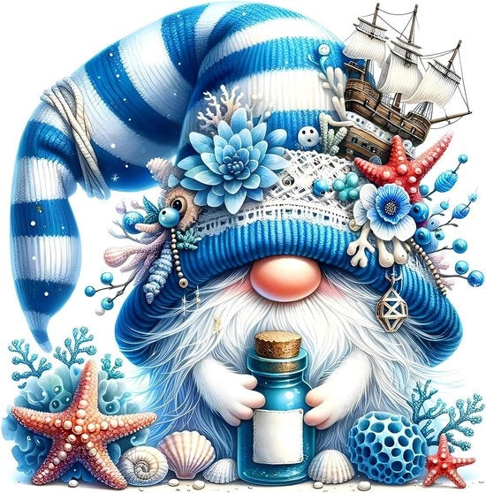 Arte di Diamante Schilder Set per Adulti - Tema Spiaggia - Trapano Completo - Artigianato di Cristallo - Decorazione di Casa