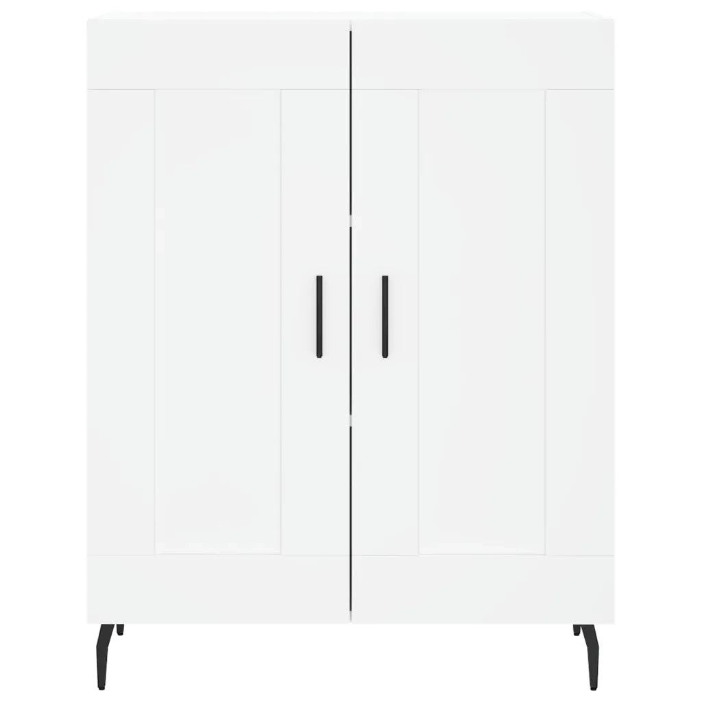 Credenza | Madia | Buffet da pranzo | Armadio da pranzo Bianca 69,5x34x180 cm in Legno Multistrato