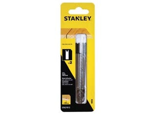 SET 2 LAME RETTIFICATE PER SEGHETTO ALTERNATIVO PER LEGNO- - mm.100x3.0 medio (STA21012) - 1 blister STANLEY