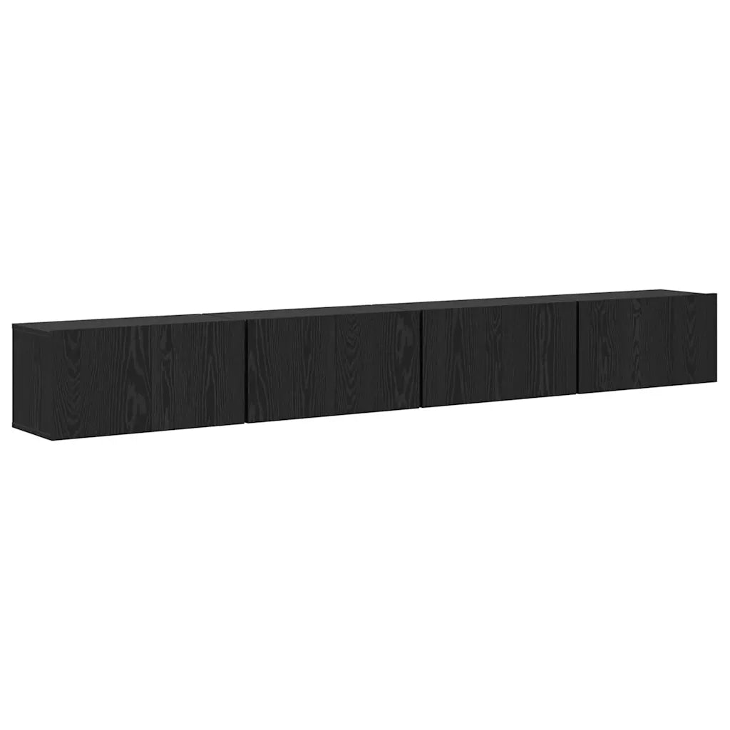 Set mobile TV 4 pcs Rovere Nero 60 x 30 x 30 cm